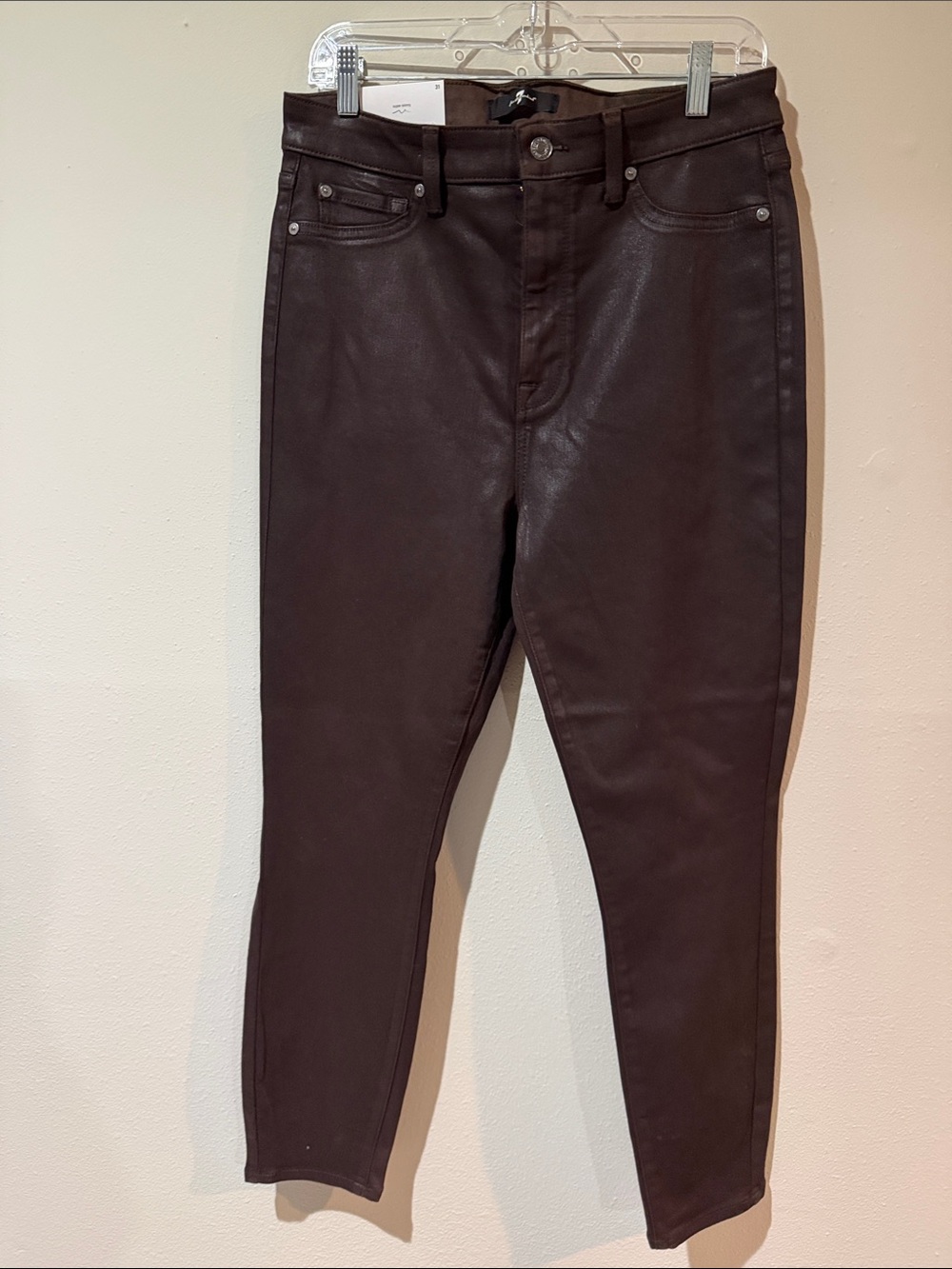 7 For All Mankind Skinny Jeans in Dark Brown